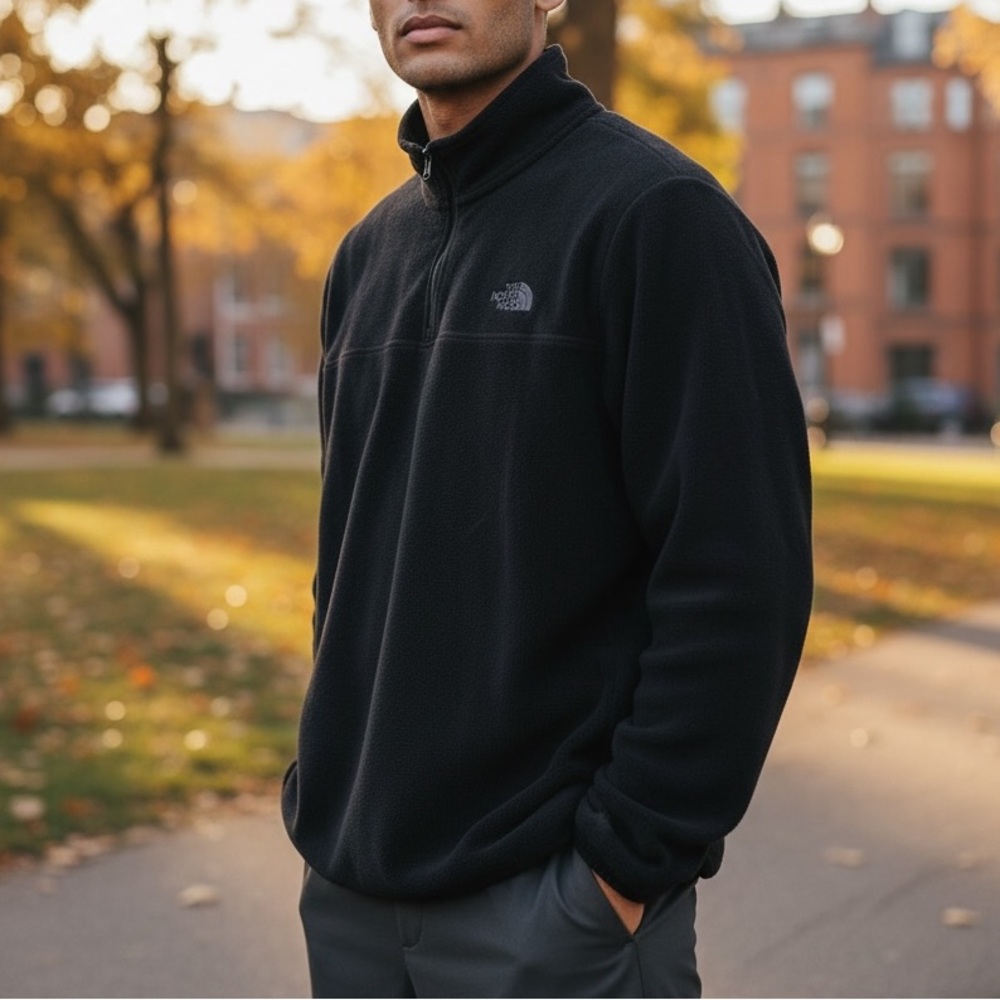 The North Face Midnight Black Quarter-Zip Fleece